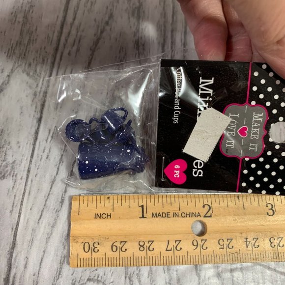 Make It Love It Miniatures Doll House Accessories Beach Buckets Blue Speckled - Picture 9 of 10